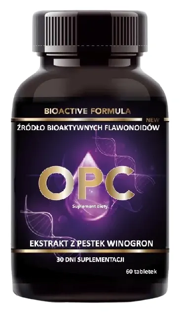 OPC Ekstrakt z Pestek Winogron, Intenson, 60 tabletek