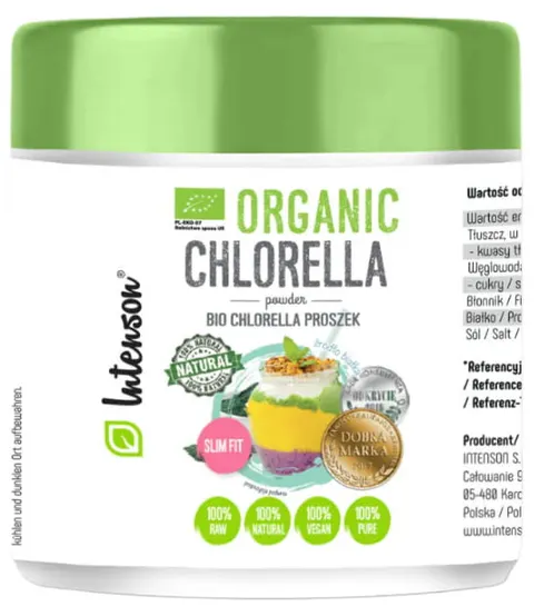 BIO Chlorella, Proszek, Intenson, 100g