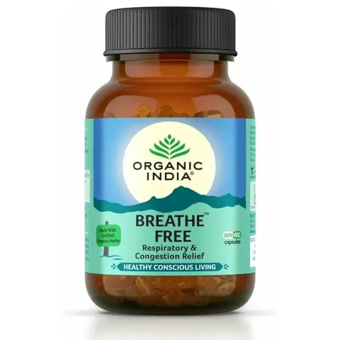 Breathe Free Organic India, Suplement Diety, 60 kapsułek