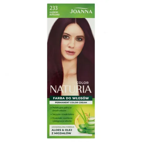 JOANNA NATURIA COLOR Farba do włosów 233 GŁĘBOKI BURGUND