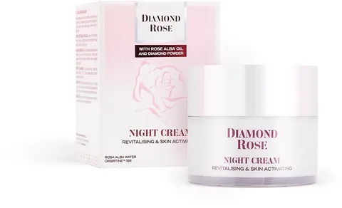 Różany Krem do twarzy na noc, Diamond Rose, 50ml