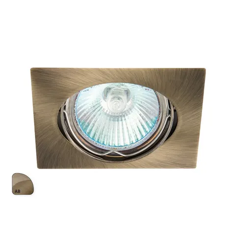 IZZY DT10-Q-AB - Oczko (komponent) kwadrat regulowane aluminium