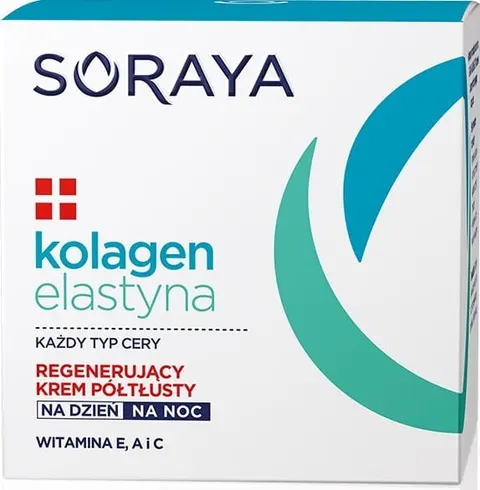 SORAYA KOLAGEN+ELASTYNA KREM DO TWARZY 50ML PÓŁTŁUSTY