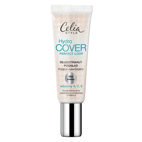 CELIA STYLE PODKŁAD HYDRO COVER KRYJĄCO-NAWILŻAJĄCY 104 KARMEL
