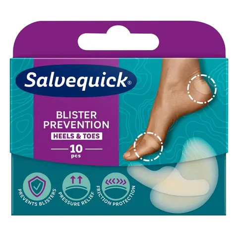 Salvequick Plastry Foot Care na pęcherze i otarcia, 10szt