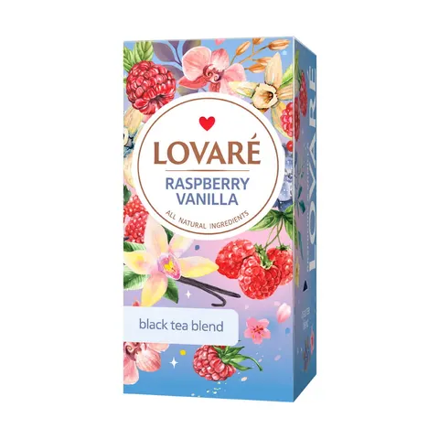 Lovare Mieszanka z dodatkami Raspberry Vanilla Tea (2g x 24tor)