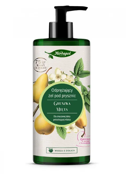 HERBAPOL ŻEL POD PRYSZNIC 740ML ODPRĘŻAJĄCY GRUSZKA&MIĘTA