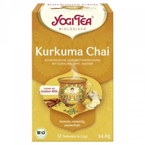Kurkuma Chai Bio Herbata Yogi Tea, 17 torebek