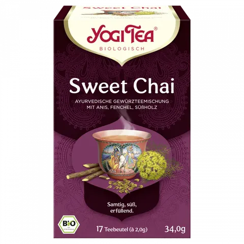 Herbata Słodki Chai, Yogi Tea Sweet Chai, 17 torebek x 2g