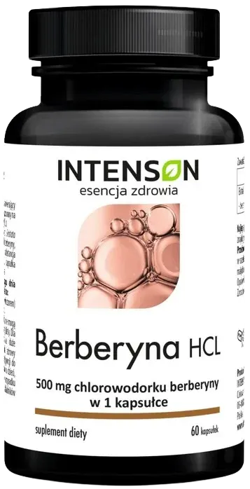 Berberyna 500mg, Intenson, 60 kapsułek