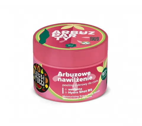 TUTTI FRUTTI ARBUZ I WERBENA PEELING CUKROWY DO CIAŁA 300G NAWILŻAJĄCY