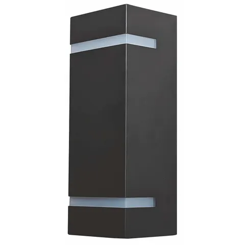 BRICK Black 2GU10 - Kinkiet 2xGU10 elewacyjny