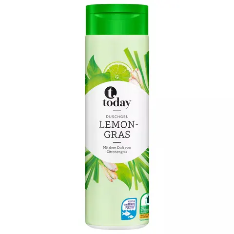 Żel pod prysznic z trawą cytrynową, Today, 300ml
