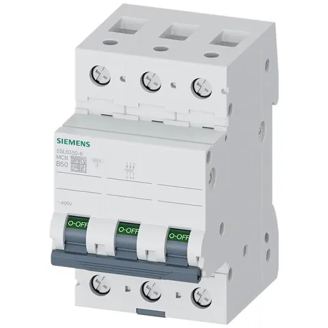 Wyłącznik nadprądowy 3P B50A 6kA 400V; 5SL6350-6, SIEMENS
