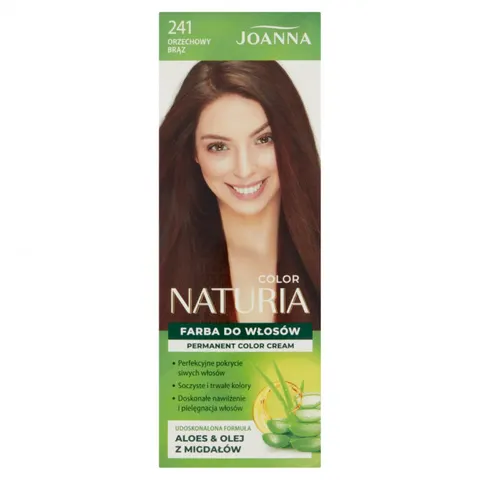 JOANNA NATURIA COLOR Farba do włosów 241 ORZECHOWY BRĄZ