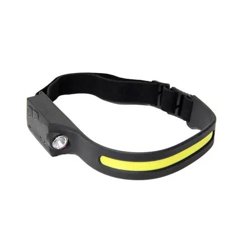 Latarka czołowa z sensorem; COB + 1 ; ładowanie USB-C