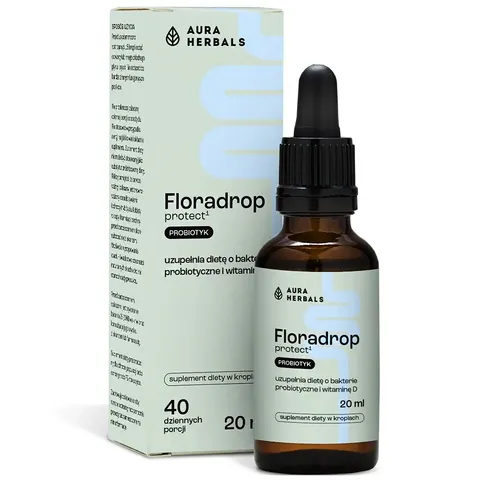 Floradrop protect, probiotyk, krople, Aura Herbals, 20 ml