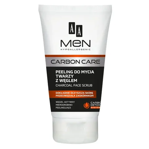 AA Men Carbon Care Peeling do mycia twarzy z węglem, 150ml