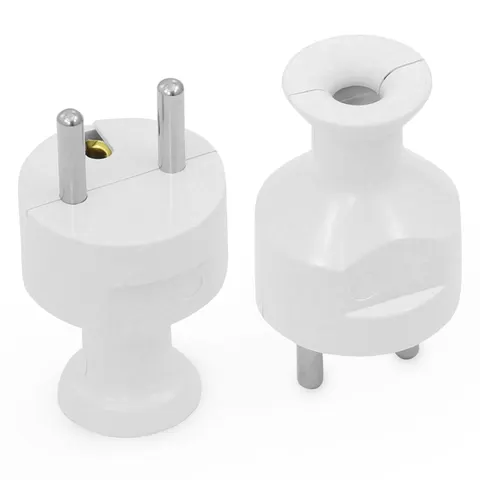Wtyczka rozbieralna, prosta 2p+Z, 16A, 250V; WT-31 BIAŁY