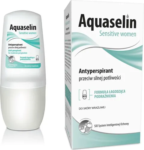 AQUASELIN DEZODORANT WOMEN ROLL-ON 50ML SENSITIVE PRZECIW SILNEJ POTLIWOŚCI