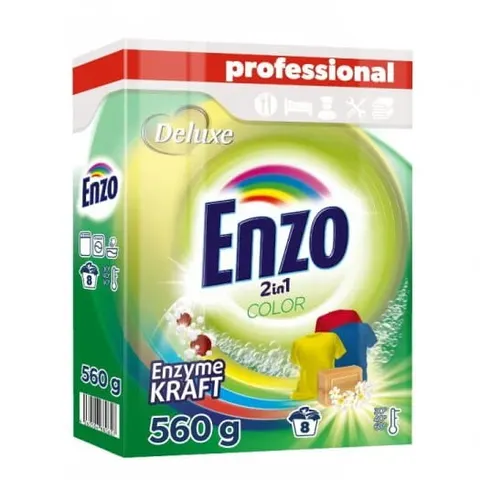 Enzo Deluxe 2w1 proszek do prania koloru 560g