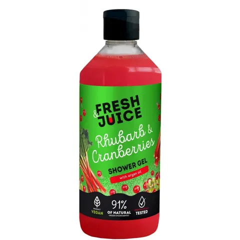 FRESH JUICE Żel pod prysznic Rabarbar i Żurawina 473 ml