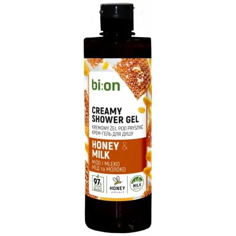 Kremowy żel pod prysznic Miód i Mleko BIO NATURELL, 473ml