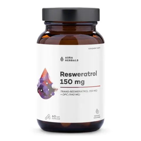 AURA HERBALS Resweratrol 150 mg (60 kaps.)