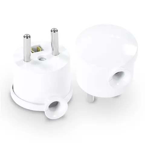 Wtyczka rozbieralna, kątowa "MINI", 2p+Z, 16A, 250V; WT-15 BIAŁY; W-10128, PLASTROL