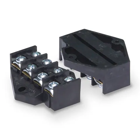 Płytka odgałęźna 4-torowa, 2,5 mm2; czarny