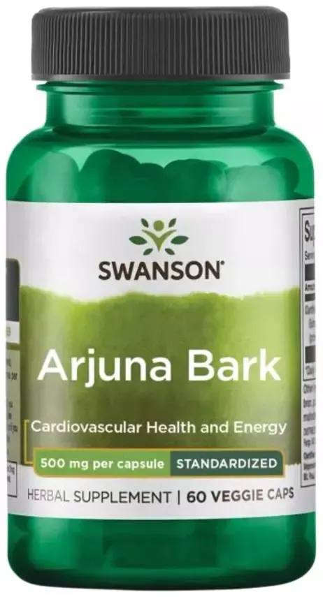 Arjuna Bark Extract, 500mg, Swanson, 60 kapsułek