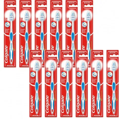 COLGATE CLASSIC DEEP CLEAN Szczoteczka do zębów ŚREDNIA, pakiet 6 szt.