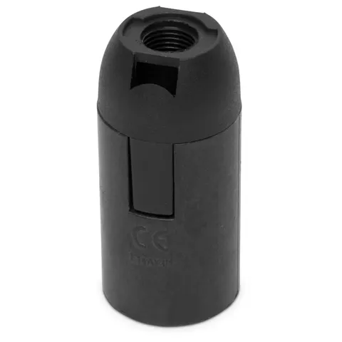 Oprawka E-14 plastikowa; czarny