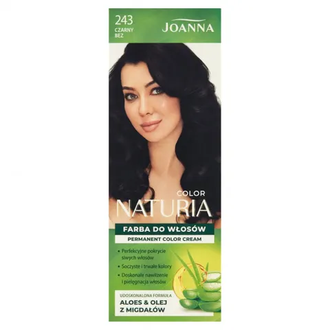 JOANNA NATURIA COLOR Farba do włosów 243 CZARNY BEZ