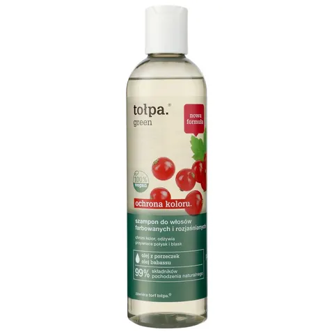 TOŁPA GREEN OCHRONA KOLORU SZAMPON DO WŁOSÓW 300ML FARBOWANE,ROZJAŚNIANE