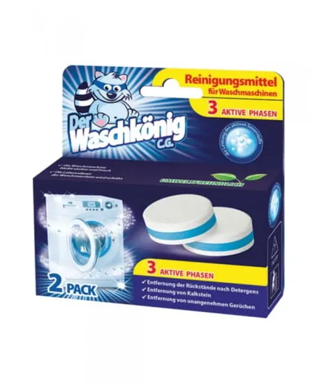 DER WASCHKONIG TABLETKI DO CZYSZCZENIA PRALKI 2 SZT.