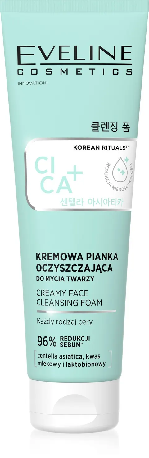 EVELINE Korean Rituals Cica Pianka do mycia twarzy 125 ml