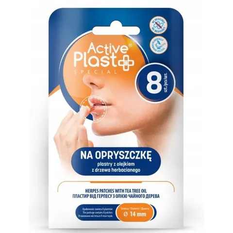 ACTIVE PLAST PLASTRY NA OPRYSZCZKĘ 8 SZT.