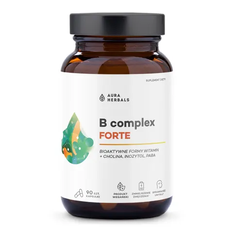 AURA HERBALS Witamina B Complex Forte (90 kaps.)