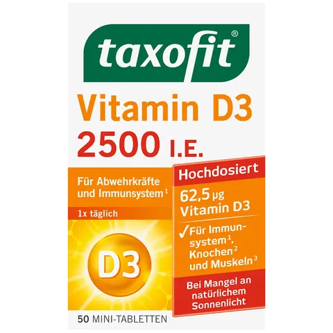 Witamina D3 2500 IU, Taxofit, 50 Tabletek
