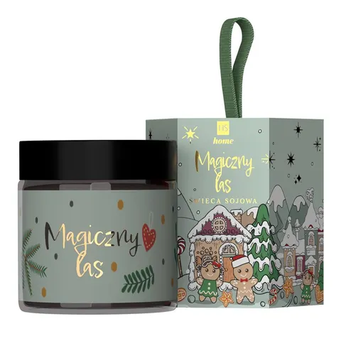 HISKIN ŚWIĄTECZNA ŚWIECA BOŻE NARODZENIE 100G MAGICZNY LAS