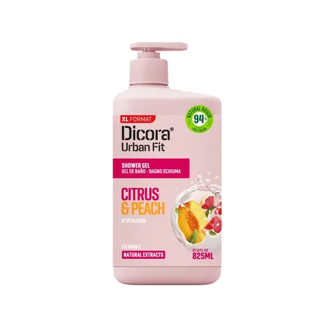 DICORA Żel pod prysznic Cytrusy i Brzoskwinia, 825ml
