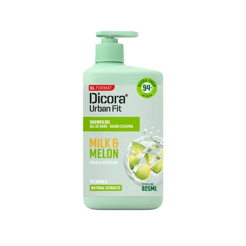 DICORA Żel pod prysznic Mleko i Melon, 825 ml