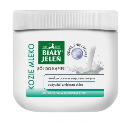 Sól do kąpieli Kozie mleko BIAŁY JELEŃ, 500g