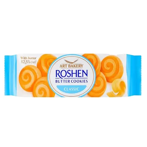 Kruche ciastka maślane Roshen Butter Cookies Sablé, 140g