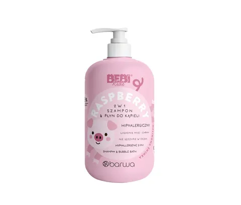 BARWA Bebi Kids Szampon i płyn do kąpieli 2w1 Raspberry 500 ml