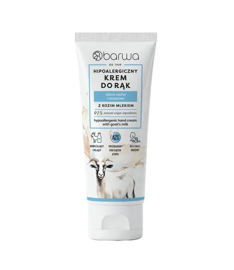 BARWA Hipoalergiczny Krem do rąk Kozie Mleko 75 ml