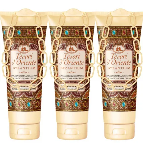 TESORI d'ORIENTE Kremowy żel pod prysznic Byzantium 250 ml, pakiet 3 szt.