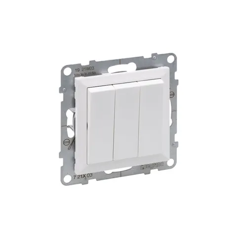 SUNO Łącznik potrójny 20A 250V moduł, zaciski śrubowe, biały; 721103 LEGRAND