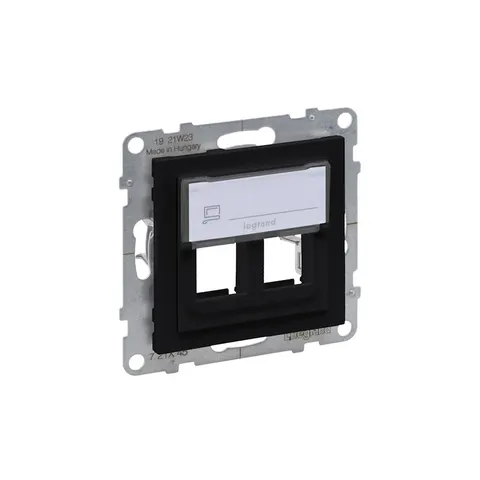 SUNO Adapter KEYSTONE podwójny moduł, czarny; 721445 LEGRAND